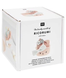 Kits à crocheter Ricorumi - Corbeilles de Pâques - Rico Design Beige Ecru