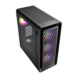 Boîtier PC Fsp CUT593P PREMIUM BLACK - SPCC, Verre trempé - Noir - 54,4 x 23 x 50 cm