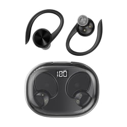 Ecouteurs Bluetooth Sans Fil Avec Affichage Numérique Et Étanchéité Noir YONIS