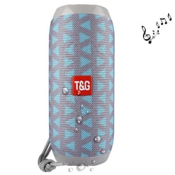 Enceinte Bluetooth Portable Haut-Parleur Stéréo MIC Intégré Appels Mains-Libres FM Bleu YONIS