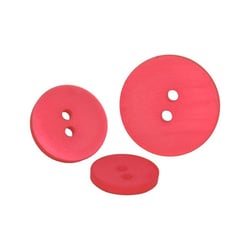 Bouton 2 trous satiné fuchsia