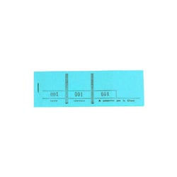 Bloc passe-partout 100 feuillets numérotés de 3 volets - Format 4,8x15 cm - Bleu - x 50 - Exacompta