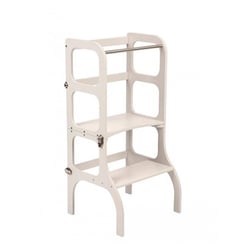 Tour d'apprentissage – table Step'n'Sit gris clair fermoirs argentés - Ette tete
