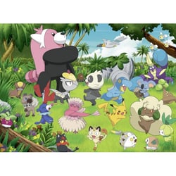 Puzzle xxl pokemon a dans la prairie : pikachu bagon et pancham 300 pieces - ravensburger - 13245