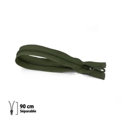 Fermeture éclair Z54 - moulée 6mm Séparable - 90 cm