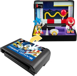 Figurine Console Heroes – Sonic the Hedgehog 3 – Diorama cartouche Mega Drive