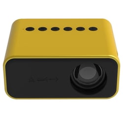 Projecteur LED HD Portable 1080P 80 Lumens Idéal Home Cinéma Compact Jaune YONIS