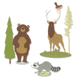 Matrices de découpe - Animaux de la forêt - 8 dies Thinlits - Sizzix