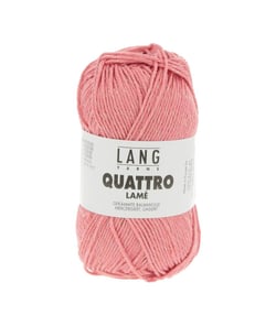 Fil à tricoter de coton QUATTRO LAME - Lang Yarns 29 Rose