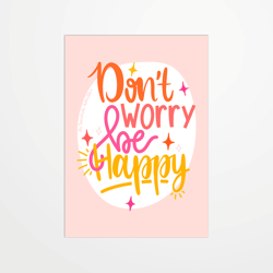 Carte postale - La Renarde Bouclée - Don't worry - 14,8 x 10,5 cm - Made in France
