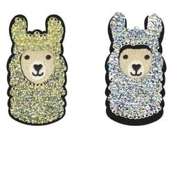 Ecusson thermocollant lama or paillettes reversibles 8x5cm