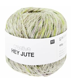 Fil de jute à tricoter ou crocheter HEY JUTE - 100gr - Rico Design 08 Olives