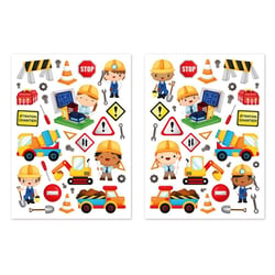 MégaCréa DIY - Gommettes chantier 0,9 à 6 cm 63 pièces