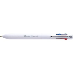 Stylo - 4 couleurs - Pointe moyenne - Corps blanc - Pentel
