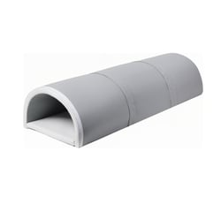 Tunnel de jeu souple 3 éléments gris blanc gris