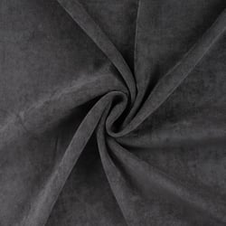 Tissu Velours tissé uni Noir