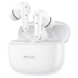 Ecouteurs Bluetooth Sans Fil Réduction De Bruit Active Avec Longue Autonomie Blanc YONIS