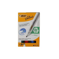 BIC Marqueur pour tableau blanc Velleda 1701 ECOLutions lot de 4