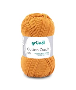 Fil à tricoter COTTON QUICK UNI - Gründl - PPSC - certifié Oeko-Tex 124 Orange