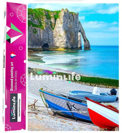 Diamond Painting Broderie Diamant LUMINLIFE 50x70cm, 5D, diamants ronds - Étretat 2
