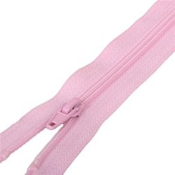 Fermeture sport séparable maille spirale - rose