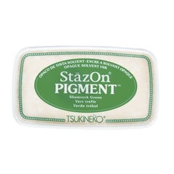 StazOn Tampon encreur pigmenté, vert foncé, 9,6x5,5x2,2cm