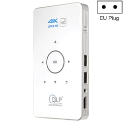 Mini Vidéoprojecteur Portable Full HD 1080P Android 5.1 DLP 2000 Lumens Blanc YONIS