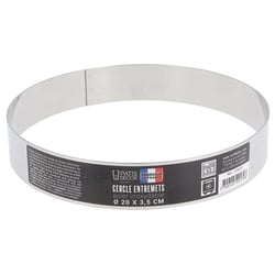 Cercle à entremets inox H 3,5 cm Ø 20 cm