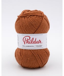 Pelote de laine d'Agneau à tricoter Phil Lambswool - Phildar Terre Battue