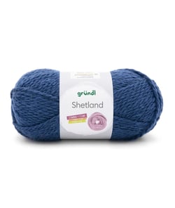 Pelote de laine à tricoter SHETLAND - 100GR - GRUNDL 12 Bleu