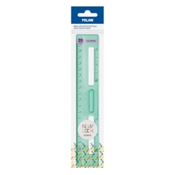 Règle 20 cm transparente série New Look, vert