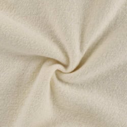 Tissu Laine bouillie  Isolde uni Blanc