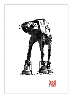 Affiche 50 x 70 cm -  AT-AT - Pechane Sumie