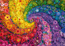 Puzzle 2000 pièces - Tourbillon de Fleurs Multicolores - Schmidt Spiele
