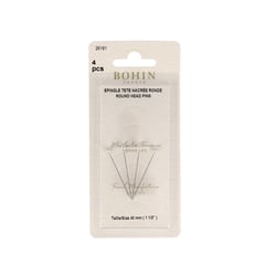 Epingles extra longues à tête ronde perlée x4