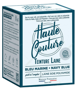 Teinture pour Laine, Soie, Polyamide 300g - Haute Couture : Longue Tenue & Facilité d'Utilisation Bleu Marine
