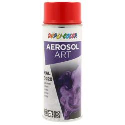 Spray de peinture - Rouge trafic - RAL 3020 - Brillant - Tous supports - Aérosol Art