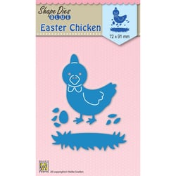 Dies de découpe Nellie's Choice - Poussin de Pâques - 7,2 x 9,1 cm - 9 pièces