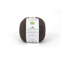 DMC - Fil Coton Recyclé Eco Vita 3mm 100g Tricot et Crochet Col. 011 marron