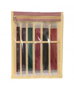 Set Aiguilles doubles pointes N°2,5 à 5 - 20 CM ROYALE - Knitpro Multicolore