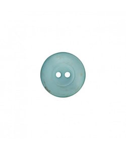 Carte de 4 boutons chemise 2 trous turquoise 12mm - Union Knopf Vert