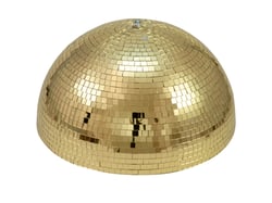 EUROLITE Demi boule à facettes 50cm or motorisé