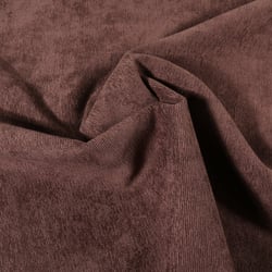 Tissu Velours milleraies uni Marron chocolat