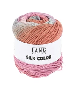 Pelote exceptionnelle de soie SILK COLOR - 100 GR - Lang Yarns 01 Rose