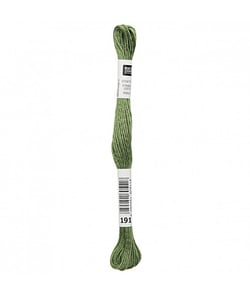 Fil à broder mouliné Uni - Rico Design 191 Vert