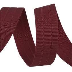 Sangle gros grain 30mm rouge bourgogne au mètre
