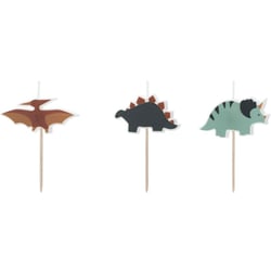 3 Bougies Dino Triceratops