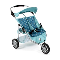 Poussette de jogging moderne à 3 roues pour poupées