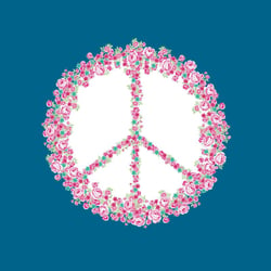 Artemio - Papier Flower Power Symbole hippie