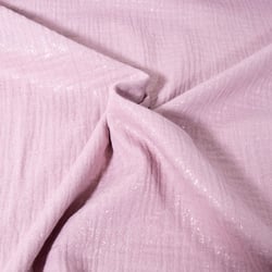 Tissu Double gaze Pailleté uni Lilas